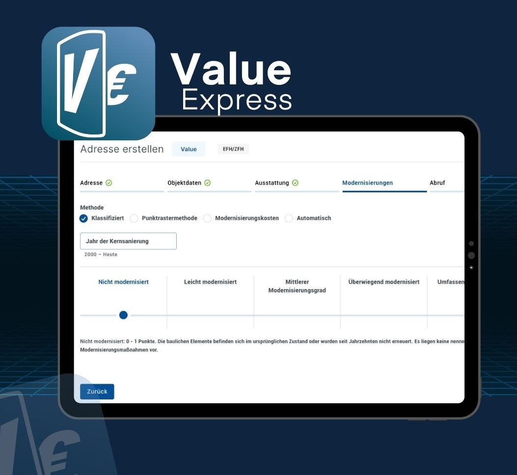 Value – Premium-Software für Kurzbewertungen